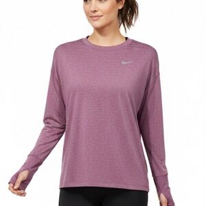 Nike Dri-fit swift element Heathered Pink running top size M